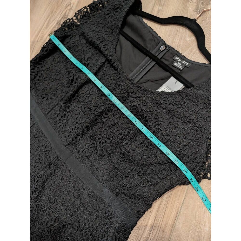 City Chic Playsuit Lace Vibe Romper Black Women's Plus 18 1XL Boho Festival BNWT - Picture 5 of 14